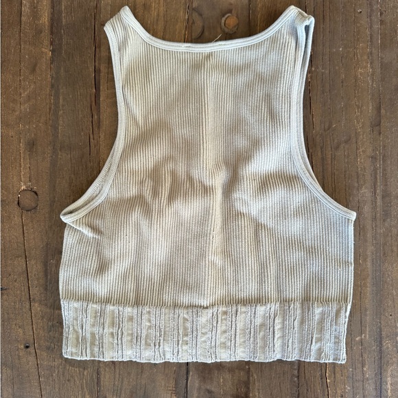 ZARA LIGHT GREEN TOP - Picture 1 of 2